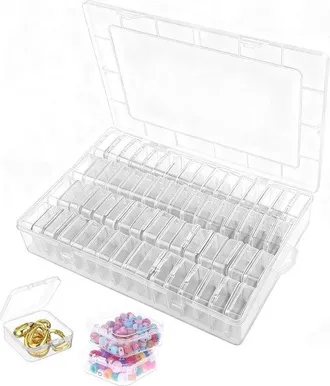 OEM 64 Cajas Peque&ntilde;as De Almacenamiento (5 X 5 X 2 Cm), Cajas Clasificadoras Para Piezas Peque&ntilde;as, Cuentas Y Joyas