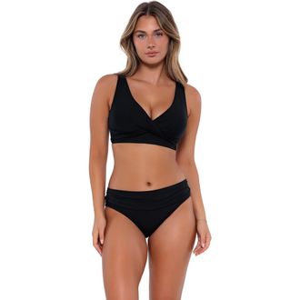 Sunsets Elsie Bikini Swimsuit Top - DD Cup in Black at Nordstrom, Size 32