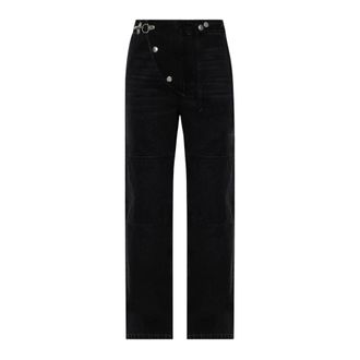 Marni Straight-Leg Jeans - Dames - Jeans - Zwart - Maat: 2XS Katoen
