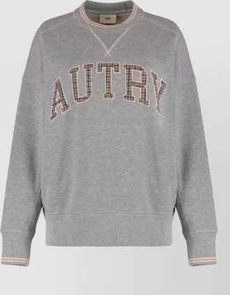 Autry college logo cotton crew neck sweatshirt