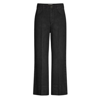 Marella Emmcropped Cropped Jeans - Dames - Jeans - Zwart - Maat: 2XS Katoen