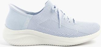 Skechers Ultra Flex 3.0-elevated Motion Womens Trainers Light Blue Textile - Size UK 5.5
