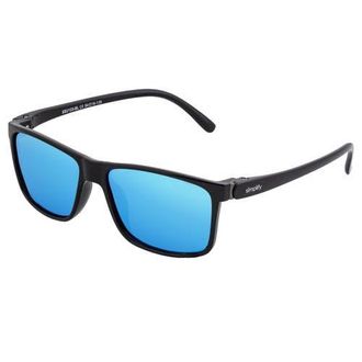 Simplify Ellis Polarized Sunglasses in Black/blue at Nordstrom
