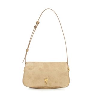 Ami Shoulder Paris Paris Bag - female - Ami Paris - Shoulder Bags - Beige - ONE SIZE - Bags