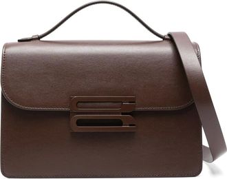 Victoria Beckham Borsa a spalla Dorian in pelle - Marrone
