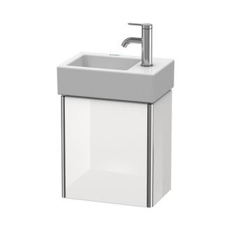Duravit Duravit Xsquare Vanity Unidad De Pared 36.4x24.0 Cm, 1 Puerta, Colgado A La Izquierda, Para El Lavabo Vero Air 072438, Color (frente/cuerpo): Perla De