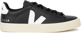 Veja Campo Black Leather Sneakers, Sneakers, Black, Grained Leather - 2
