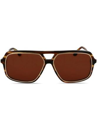 Victoria Beckham pilot-frame sunglasses - Brown