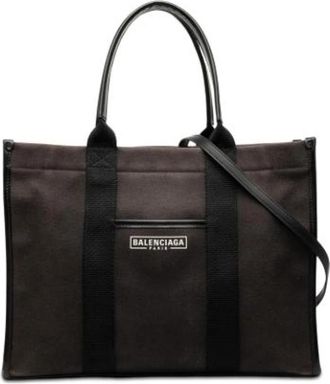 Balenciaga Pre-owned Vintage Tote Bag - Dames - Vintage Shopper - Bruin - ONE Size - Leer - Vintage