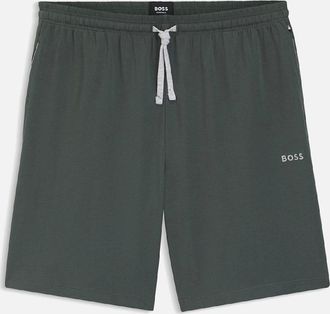 HUGO BOSS Mens Mix&Match Loungewear Shorts - Mix&Match Stretch Cotton Lounge Shorts - Green - Size: 35/34/32