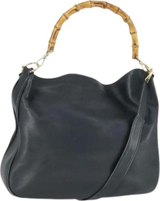 Gucci Pre-owned Vintage Handtas - Dames - Vintage Handtas - Zwart - ONE Size - Leer - Vintage