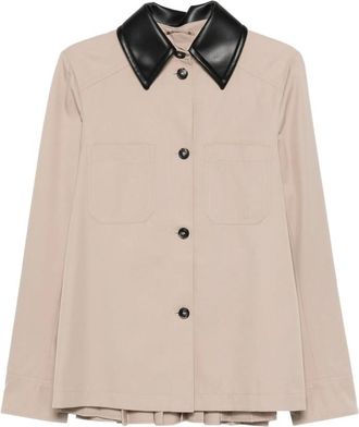 Sportmax Brown Gabardine Jacket