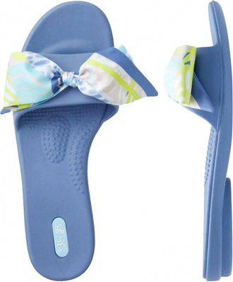 Oka-B Womens Mera Slide Sandals In Elemental Blue