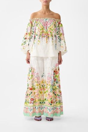 Camilla Trouser With Tiered Panels in The Call Of Catalonia at Nordstrom, Size Xx-Small Au