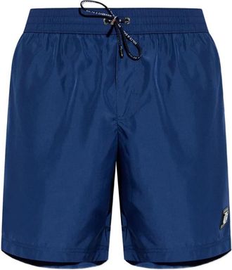 Dolce & Gabbana Medium Sea Boxer With Logo Plaque Clothing