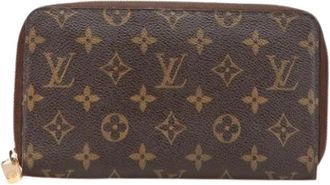Louis Vuitton Pre-owned Wallets, female, Brown, Size: ONE SIZE Pre-owned Canvas Wallet