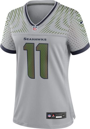 Nike Jaxon Smith-Njigba Seattle Seahawks Rivalries Collection Womens Nike Womens NFL Game Jersey in Grey | 67NW0G5Y78F-00T