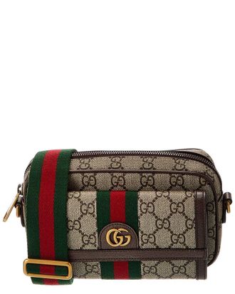 Gucci Ophidia Mini Gg Supreme Canvas & Leather Messenger Bag