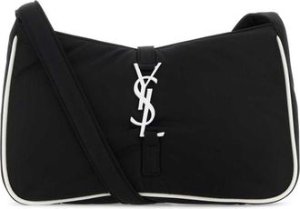 Saint Laurent Le 5 a 7 Shoulder Bag Black & White Econyl