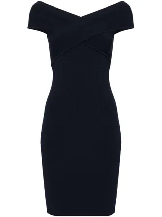 Michael Michael Kors Abito corto con spalline incrociate - Blu