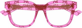 Gucci GG0958O011 GG Monogram Eyeglasses - Pink
