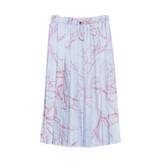 Fabiana Filippi Rokken, Dames, Blauw, S, Nylon, Midi Rok