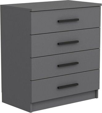 Dmora Cajonera Elgafar, C&oacute;moda Multiusos, C&oacute;moda De Dormitorio, Gabinete Con Cajones, 70x79 H42 Cm, Gris Ceniza - Dmora