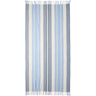 Lands End Coast Clear Sand Resistant Turkish Cotton Beach Towel in Blue/deep Sea Navy Stripe at Nordstrom