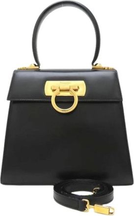 Ferragamo Pre-owned Handbags, female, Black, Size: ONE SIZE Pre-owned Handbag