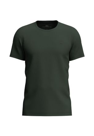 Fynch-Hatton T-Shirt FYNCH-HATTON, Herren, Gr. 4XL, gr&uuml;n (schwarz ivy), Jersey, Obermaterial: 100% Baumwolle, bestickt, unifarben, regular fit h&uuml;ftbedeckend, Rundh