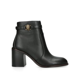 Kurt Geiger Womens Leather Shoreditch Block Ankle B Boots - Black - Size UK 5