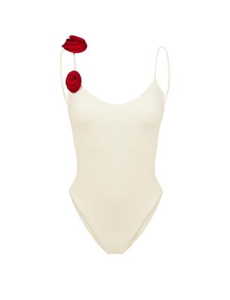 La Reveche Womens Swimsuit Ashar Ivory Polyamide Swimwear Sea Clothing