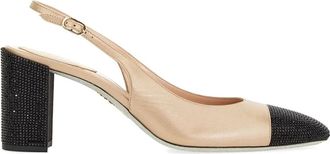 Rene Caovilla Dames, Schoenen, Beige, Maat: 38 1/2 EU Leer