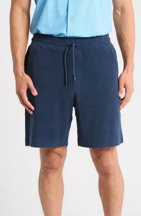 Bugatchi Cotton French Terry Shorts in Navy at Nordstrom Rack, Size Xx-Large