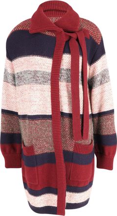 Chlo&eacute; Pre-owned Womens Striped Cardigan in Multicolor Mohair - Multicolour Wool (archived) - Size Small