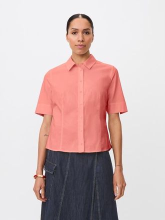 Masai MaIven Boxy Short-Sleeve Shirt in Strawberry Ice at Nordstrom, Size Xx-Large