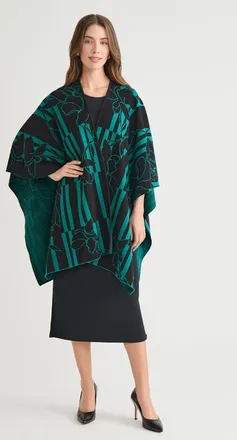 Ming Wang Hope Wrap in Everest/black at Nordstrom