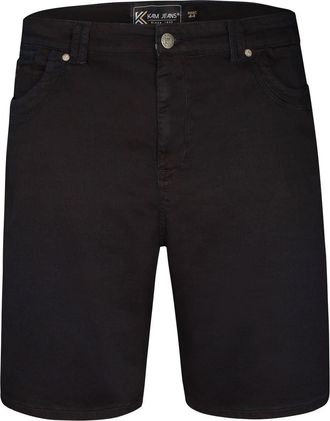 KAM Shorts Knitted Denim Pockets Casual Summer Mens Plus Size 2XL-8XL KBS Pepe (UK, Waist, 44, Plus, Regular, Blue-Black)