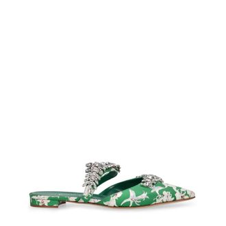 Manolo Blahnik Mules, female, Green, Size: 6 US Versatile Mule