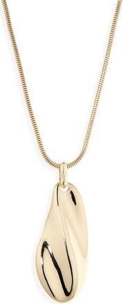 Nordstrom Rack Molten Pendant Drop Necklace in Gold at Nordstrom Rack