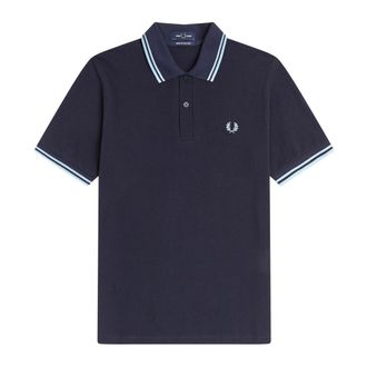 Fred Perry Hombre, Camisetas, Azul, Talla: XS