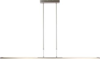 Steinhauer Sienna Zelena Plaf&oacute;n Led Integrado L&aacute;mpara Colgante Acero Cepillado, Pl&aacute;stico Mate