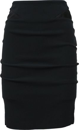 Viktor & Rolf Mini Fitted Skirt in Black Viscose