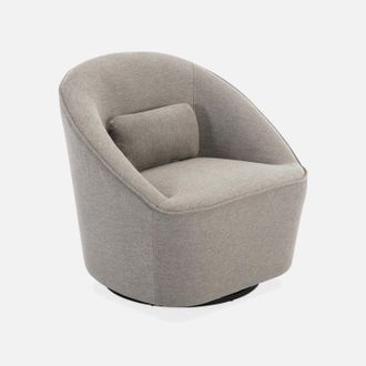 Sweeek Sill&oacute;n Giratorio De Tela 360&ordm; Con Coj&iacute;n