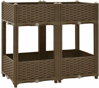 vidaXL Arriate 80x40x71 cm polipropileno Vidaxl