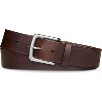 Shinola Essential Leather Belt in Dark Brown at Nordstrom, Size 38