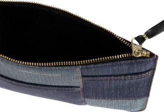 Comme Des Gar&ccedil;ons Comme Des Gar&ccedil;ons Leather Pouch, Unisex, Navy Blue