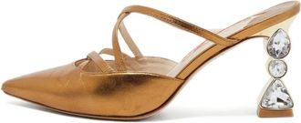Sophia Webster Mules in pelle metallizzata 90mm Pre-owned - Oro