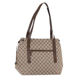 Gucci Pre-owned Tote Bags, female, Beige, Size: ONE SIZE Pre-owned Vintage Tote Bag