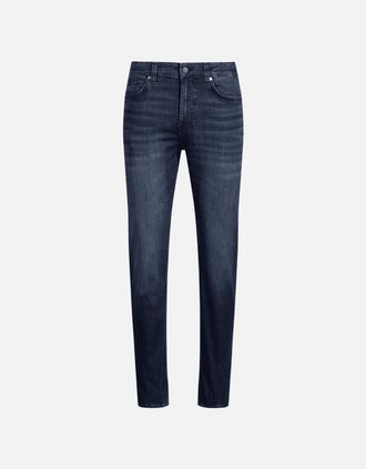 HUGO BOSS Mens P-Delaware Slim Fit Dark Blue Jeans